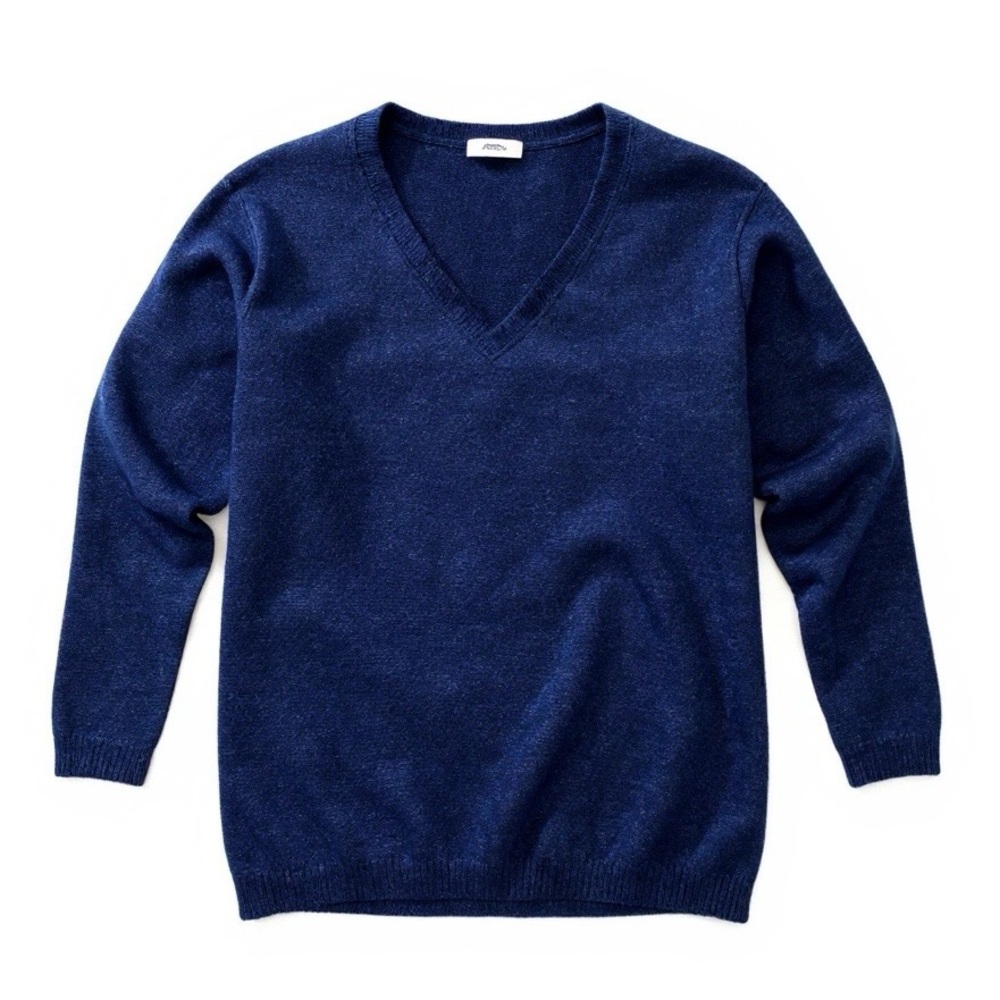 EUC Old Navy Marled Blue V Neck Pullover Sweater M